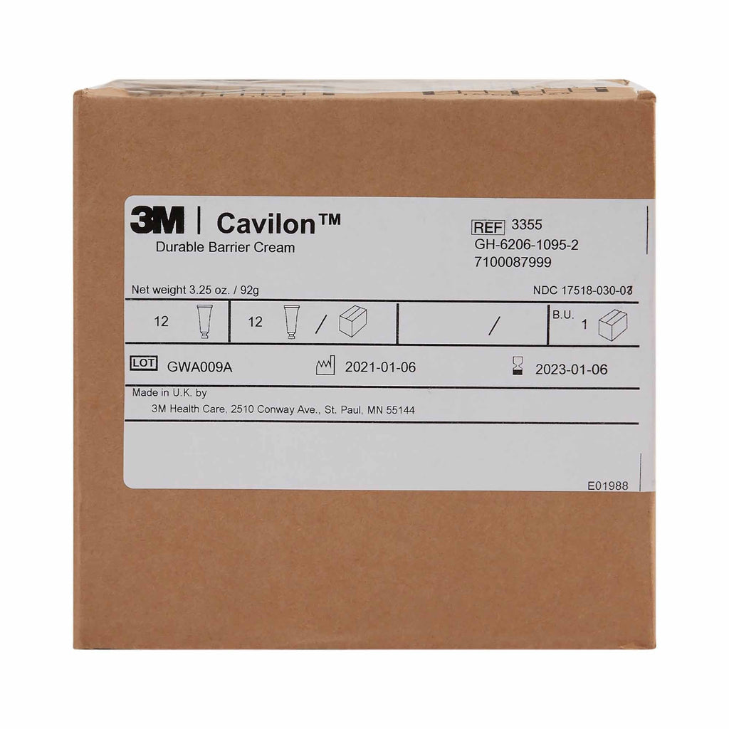 3M Cavilon Durable Barrier Cream, Fragrance Free, 3.25 oz