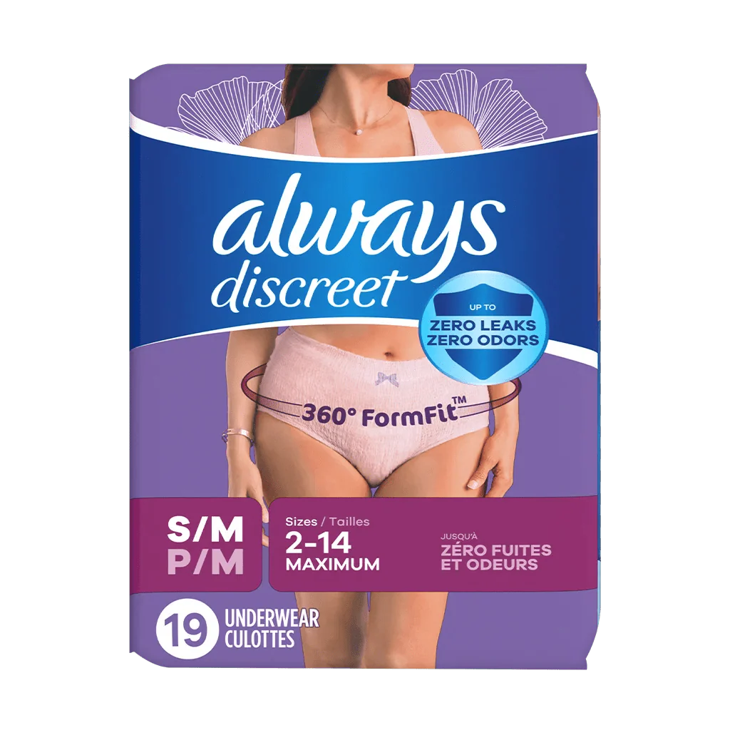 Always Discreet Maximum Protection Underwear for Women