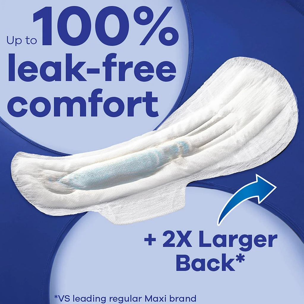 Always Maxi Size 5 Extra Heavy Overnight Pads with Wings, Unscented