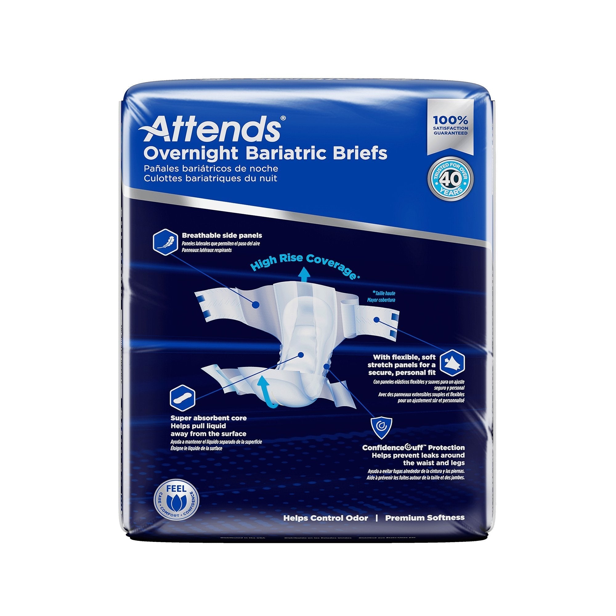 Attends Bariatric Briefs (2XL, 3XL, 4XL, 5XL)