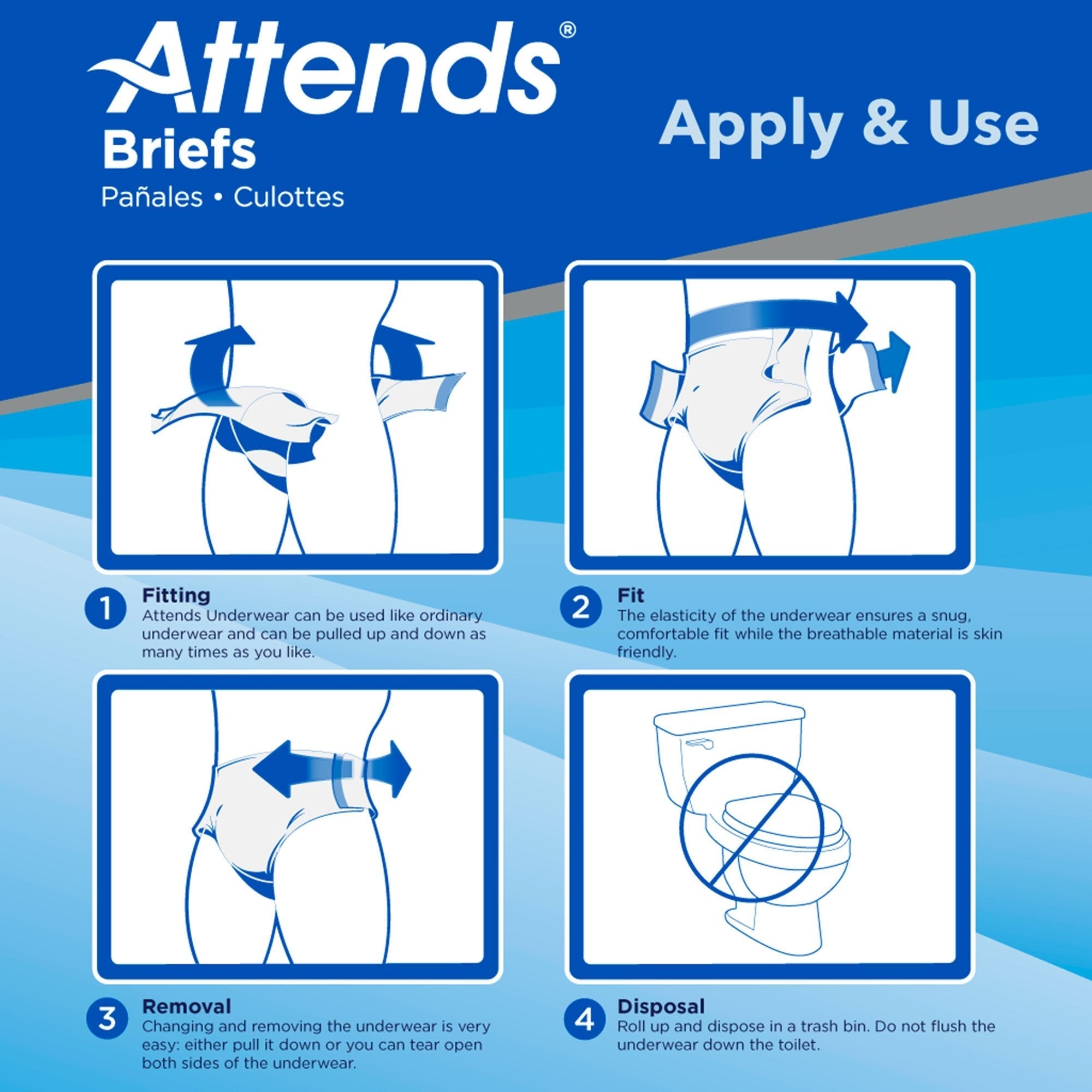 Attends Briefs, Ultimate Absorbency