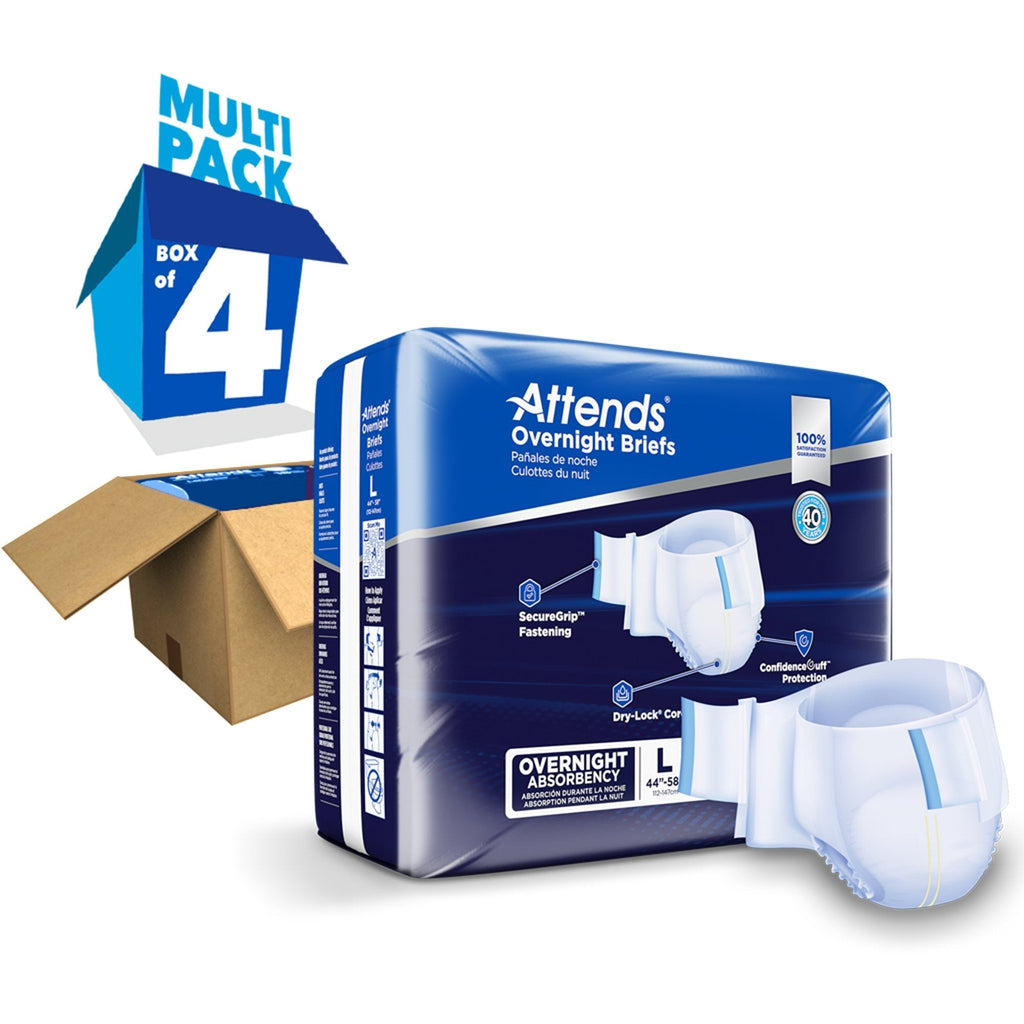 Attends Overnight Briefs, Overnight Absorbency