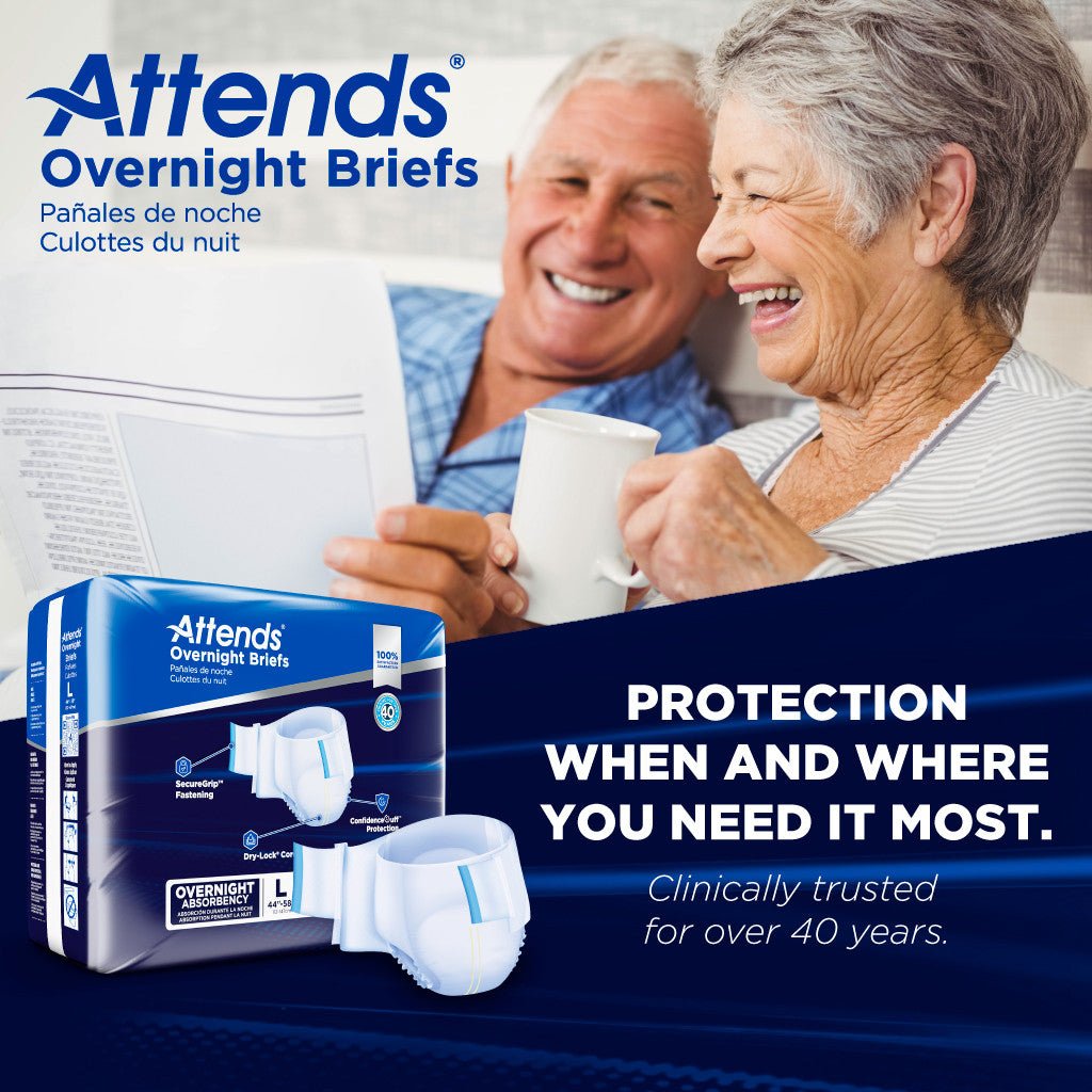 Attends Overnight Briefs, Overnight Absorbency