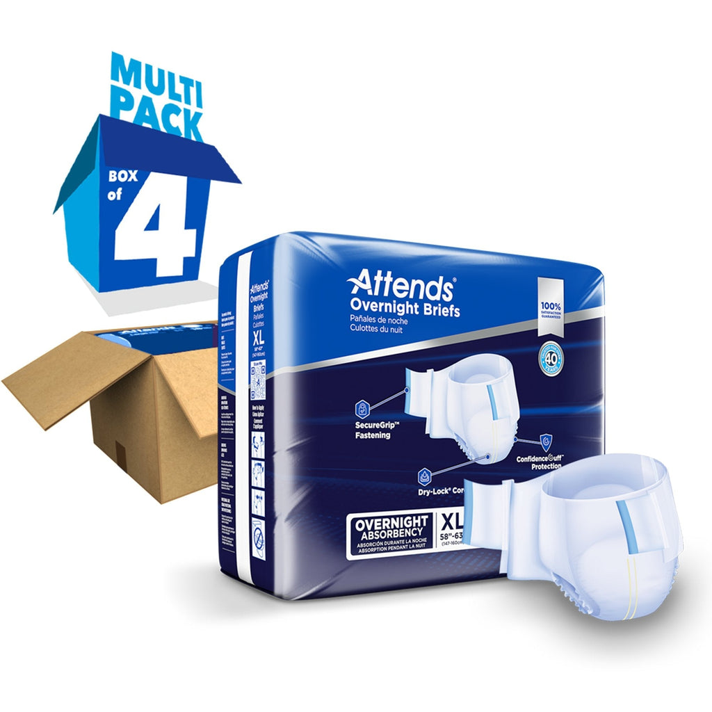 Attends Overnight Briefs, Overnight Absorbency