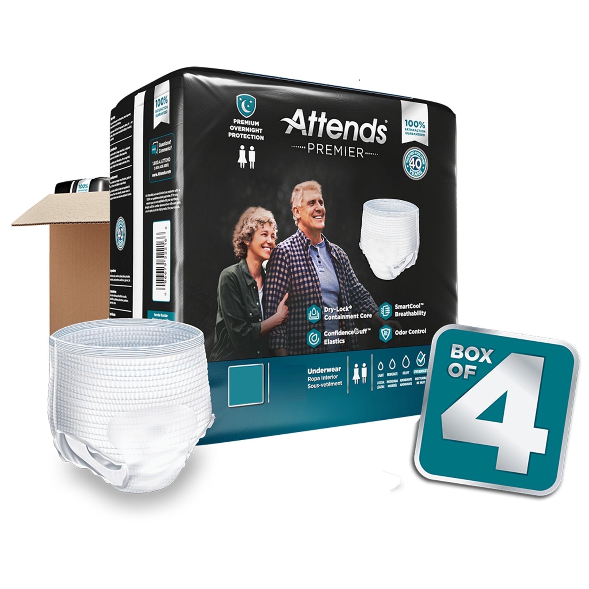 Attends Premier Pull-Up Absorbent Underwear