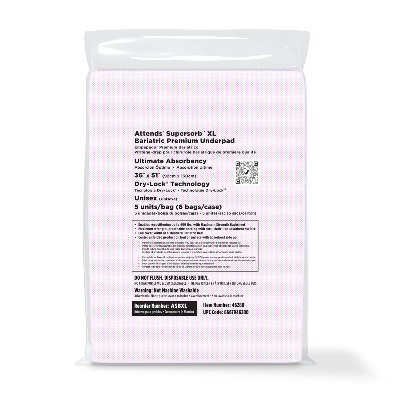 Attends Supersorb Bariatric Premium Underpads