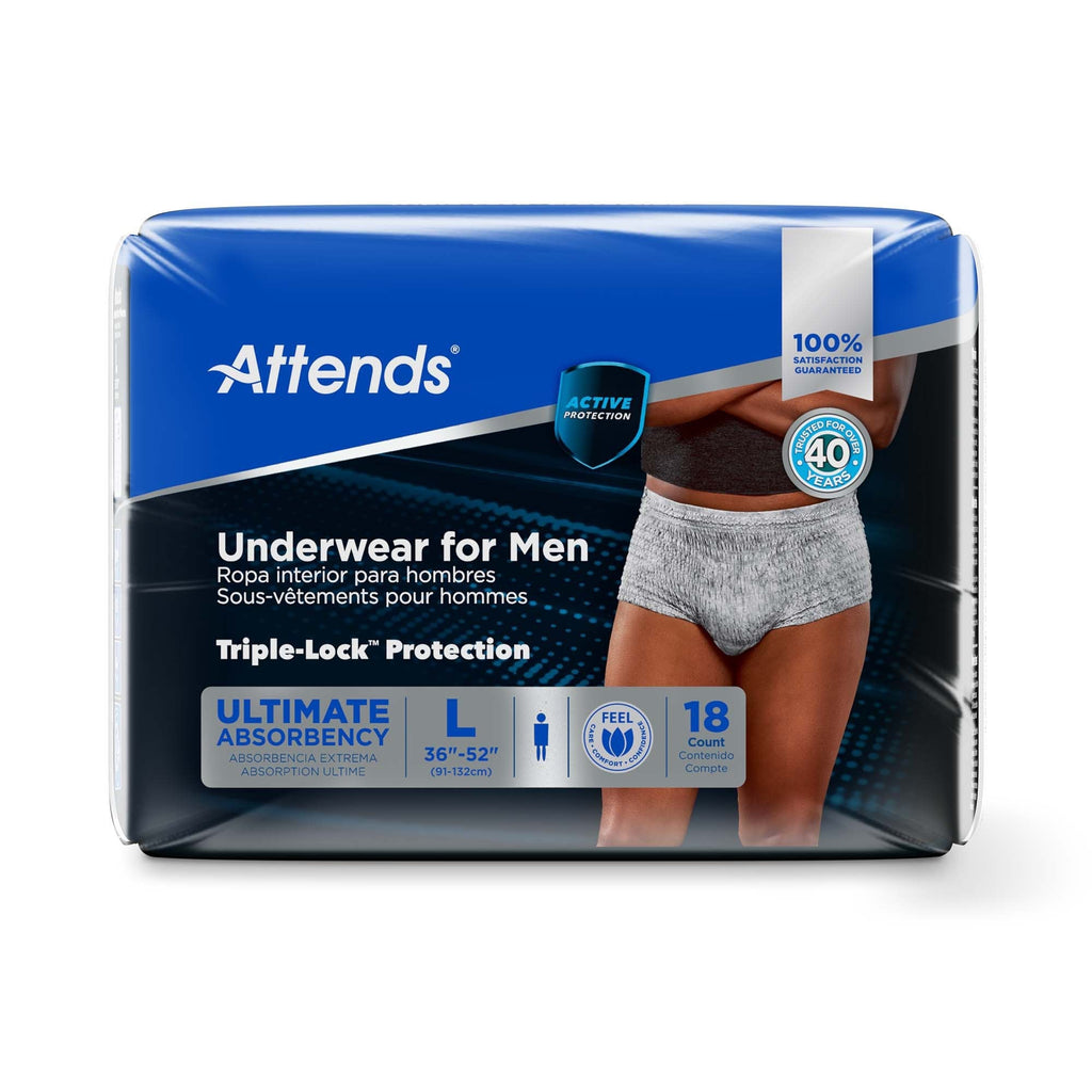 Attends Underwear For Men, Ultimate Absorbency