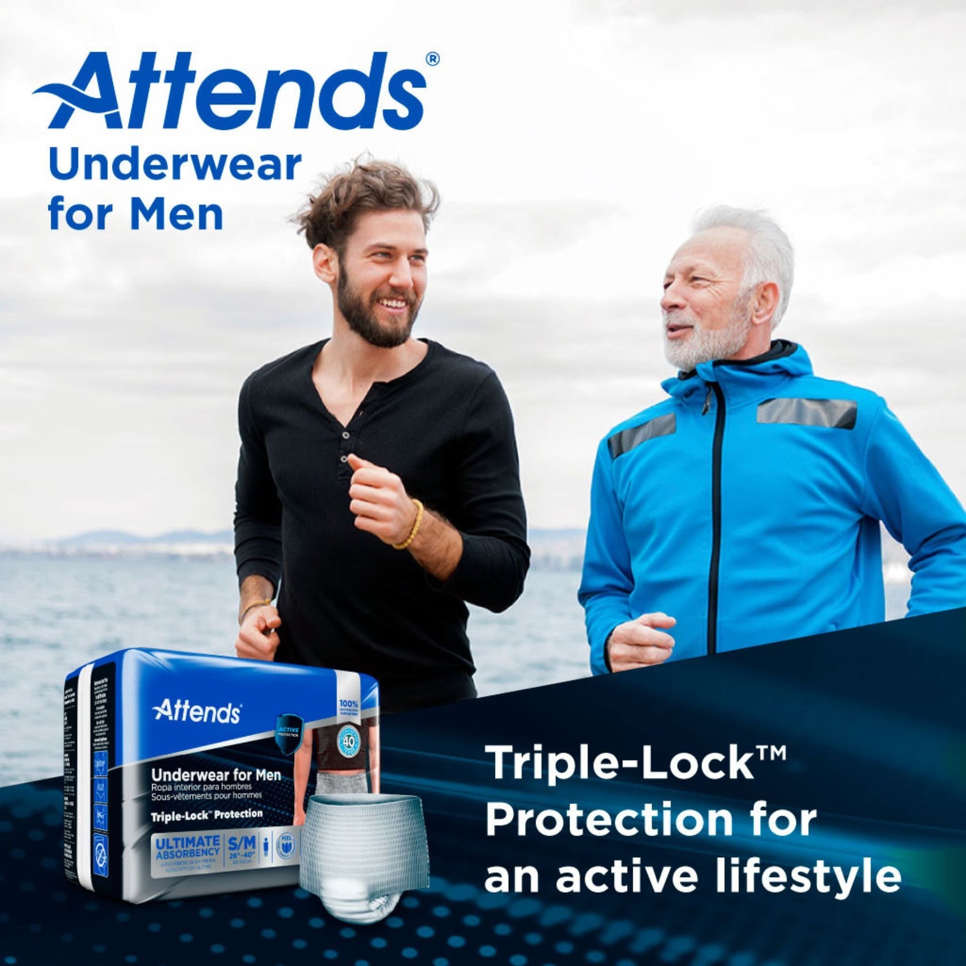 Attends Underwear For Men, Ultimate Absorbency
