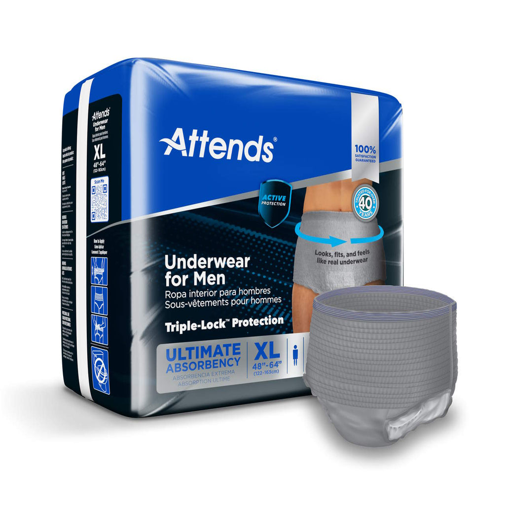 Attends Underwear For Men, Ultimate Absorbency