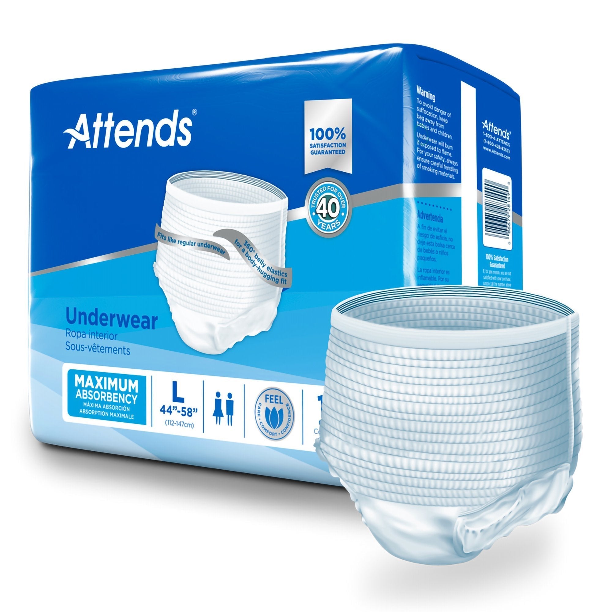 Attends Underwear, Maximum Absorbency