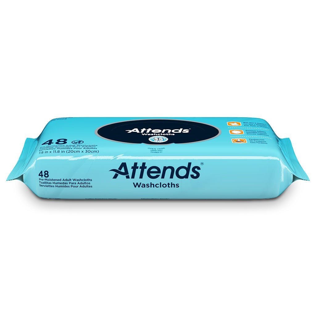Attends Washcloths, Unscented