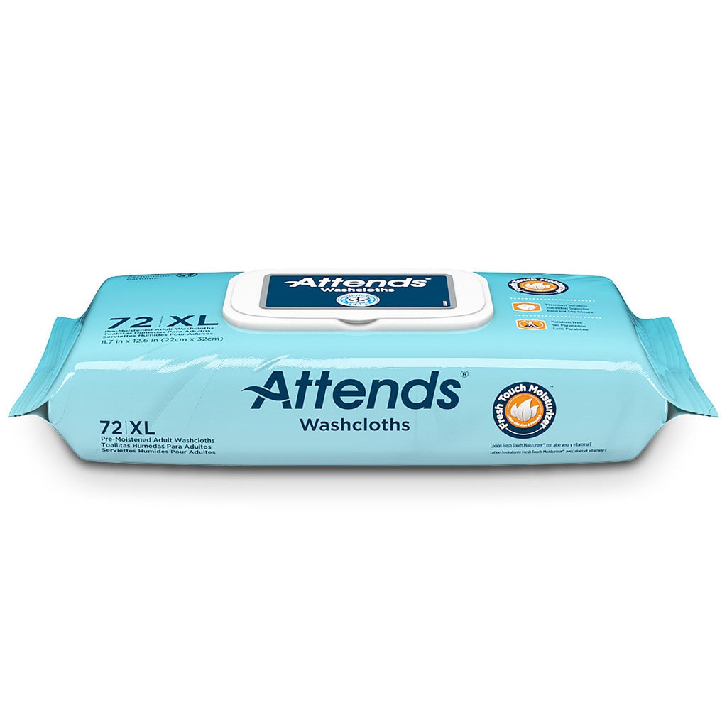 Attends XL Washcloths, Scented
