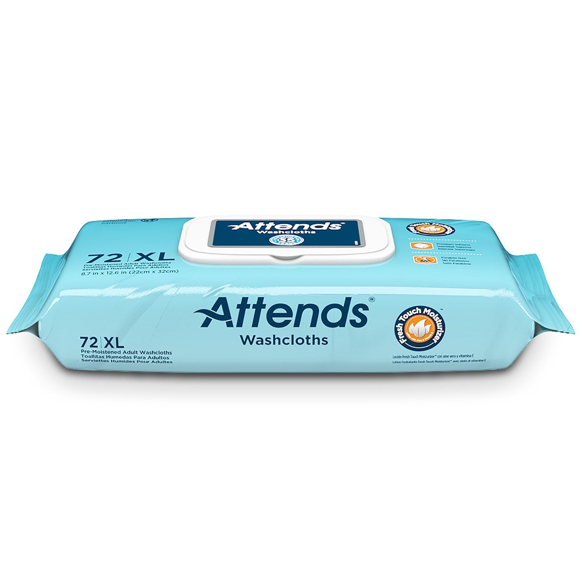 Attends XL Washcloths, Scented
