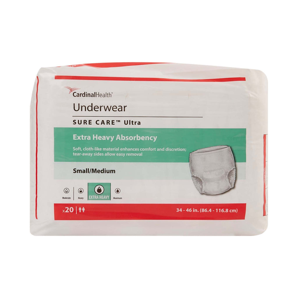 Cardinal Health Sure Care Ultra Underwear, Extra Heavy Absorbency