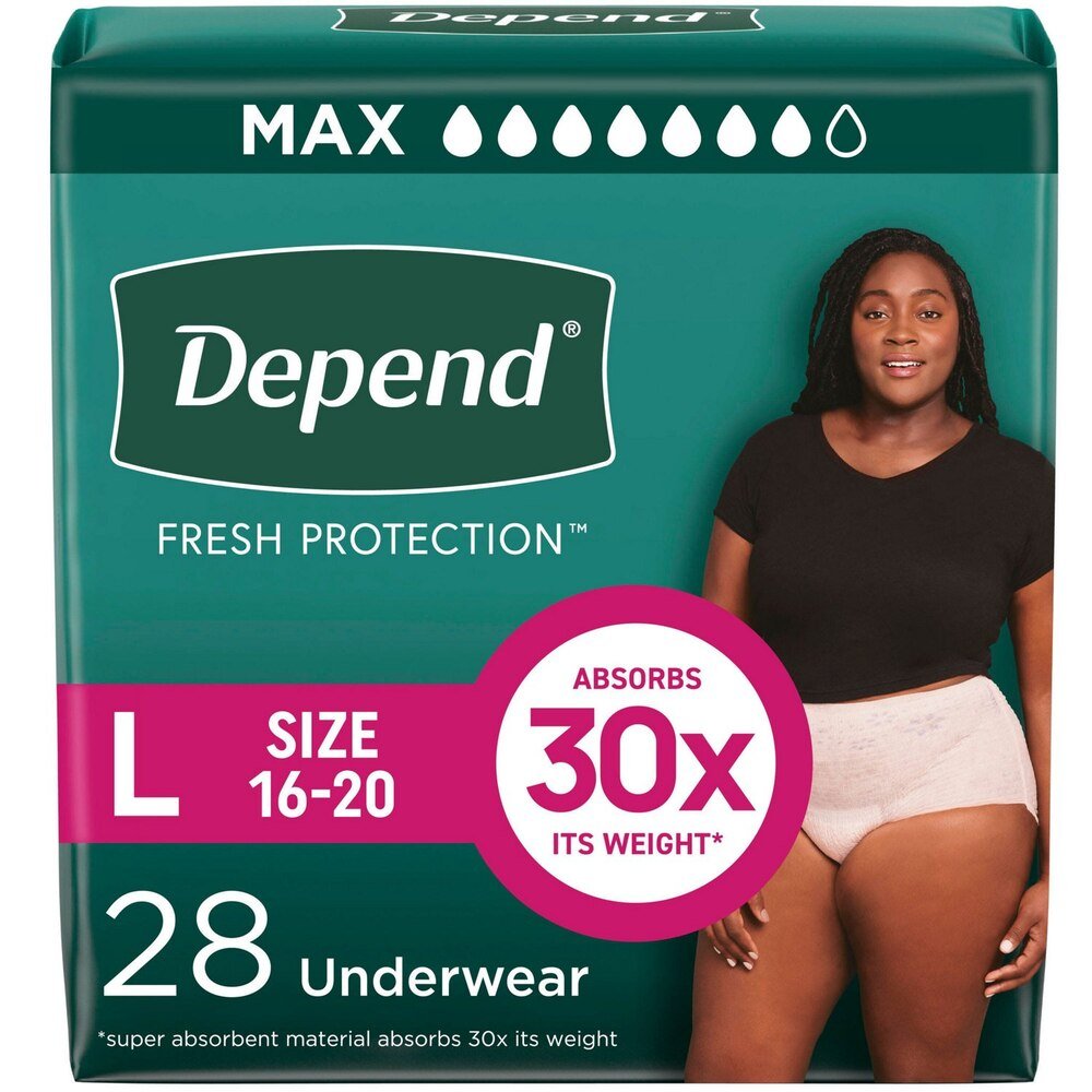 Depend Fresh Protection Underwear for Women, Maximum