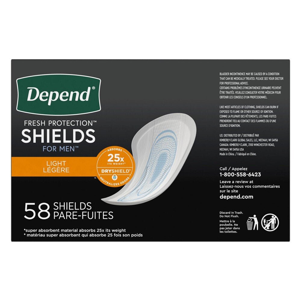 Depend Incontinence Shields for Men