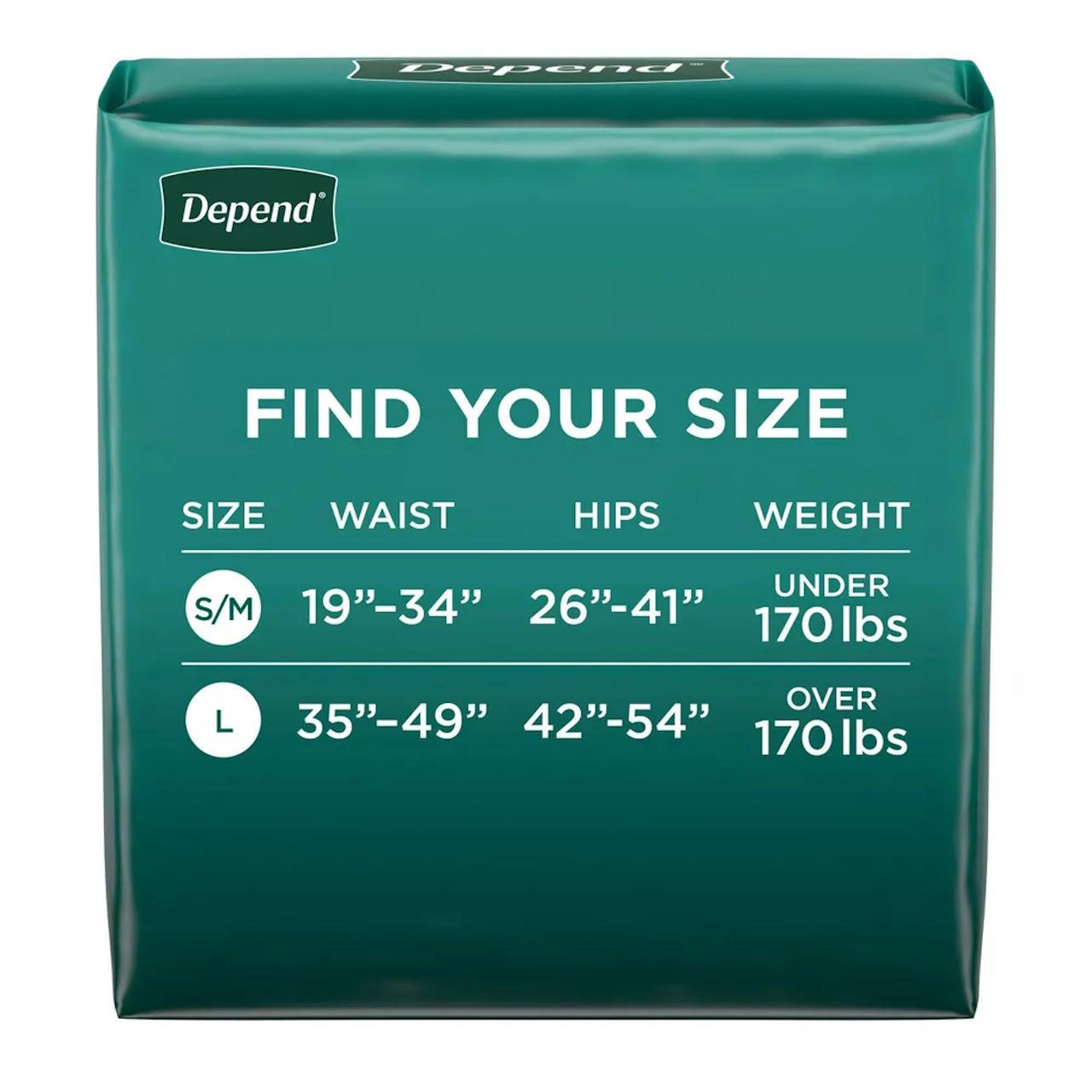Depend Incontinence Protection with Tabs, Maximum Absorbency