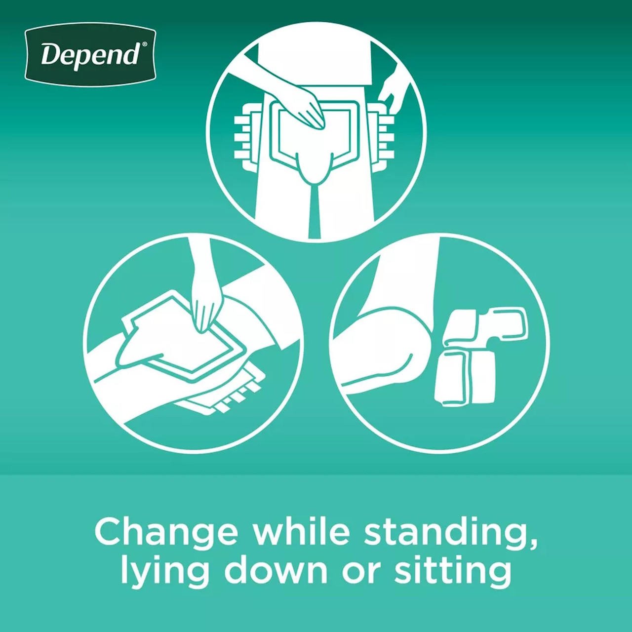 Depend Incontinence Protection with Tabs, Maximum Absorbency
