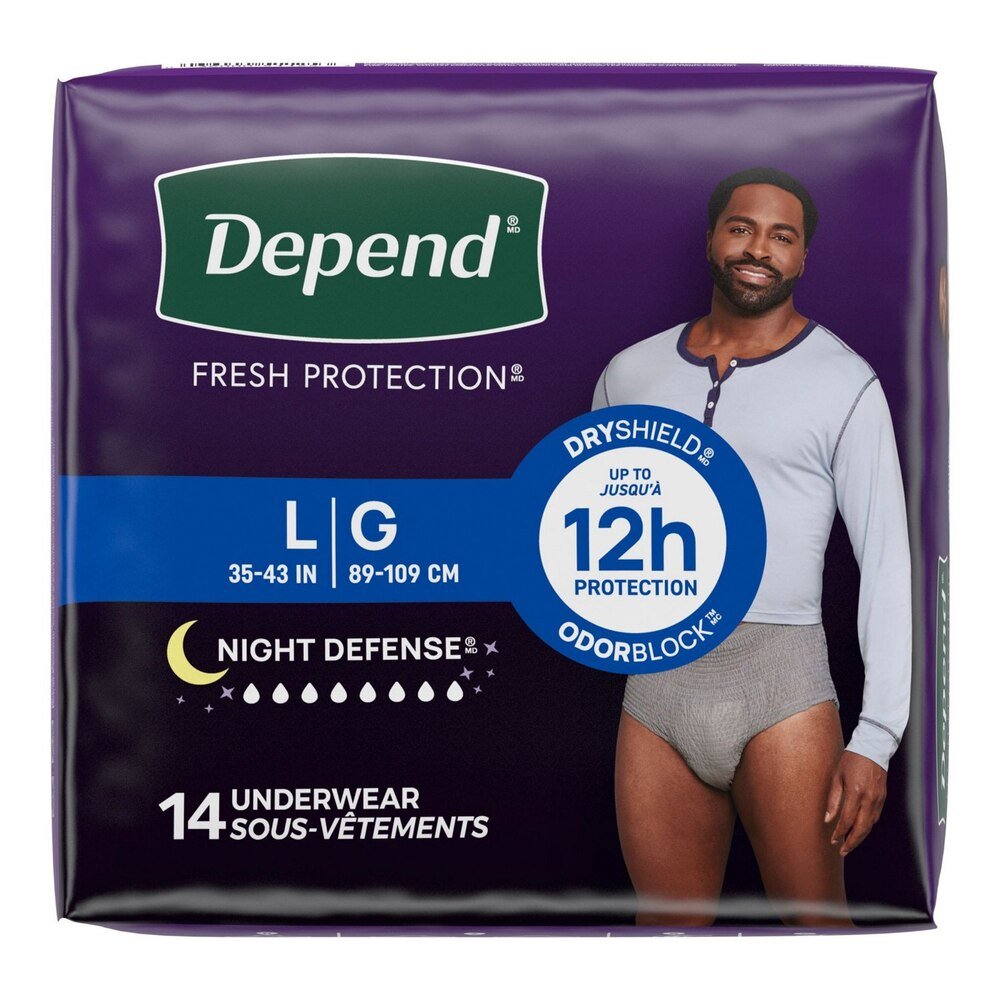 Depend Night Defense Underwear for Men