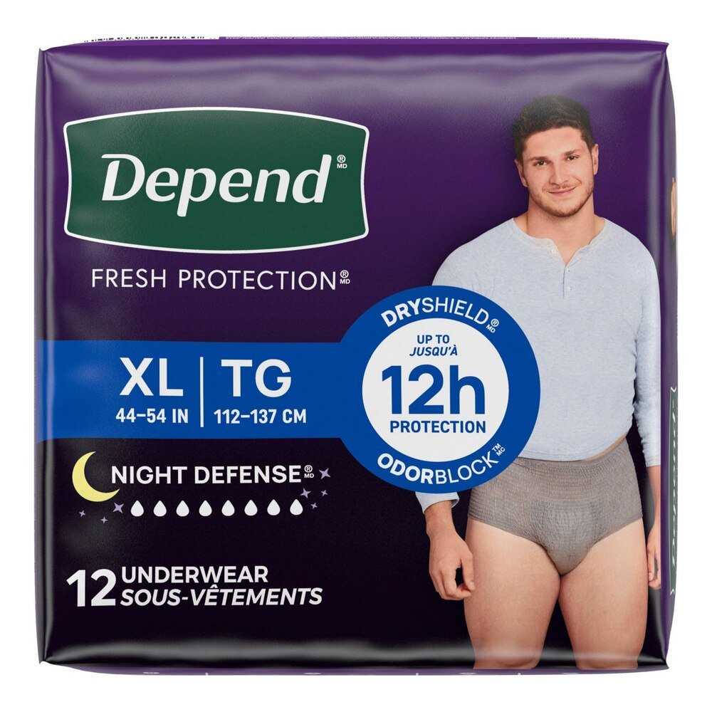 Depend Night Defense Underwear for Men