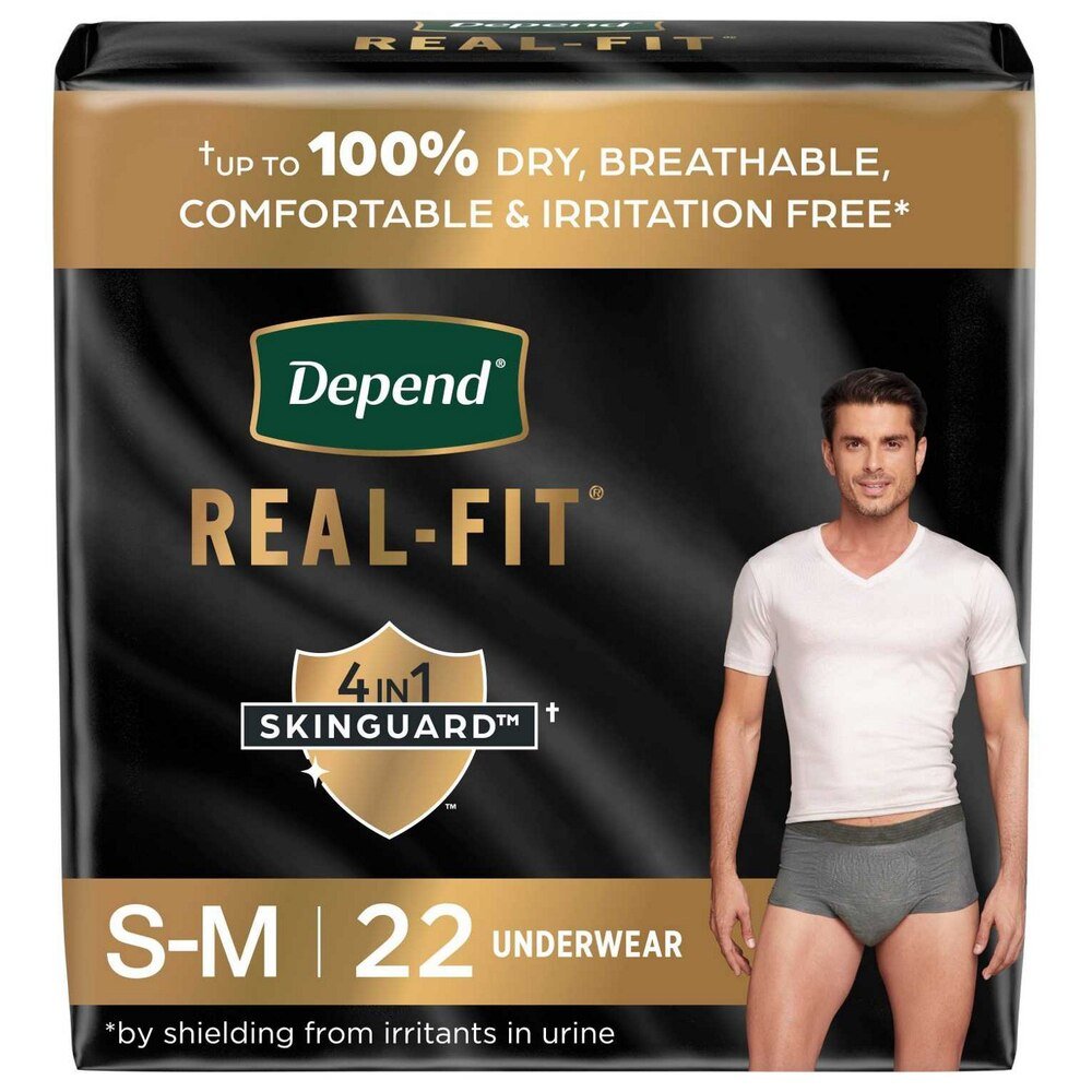 Depend Real Fit Absorbent Underwear for Men, Maximum