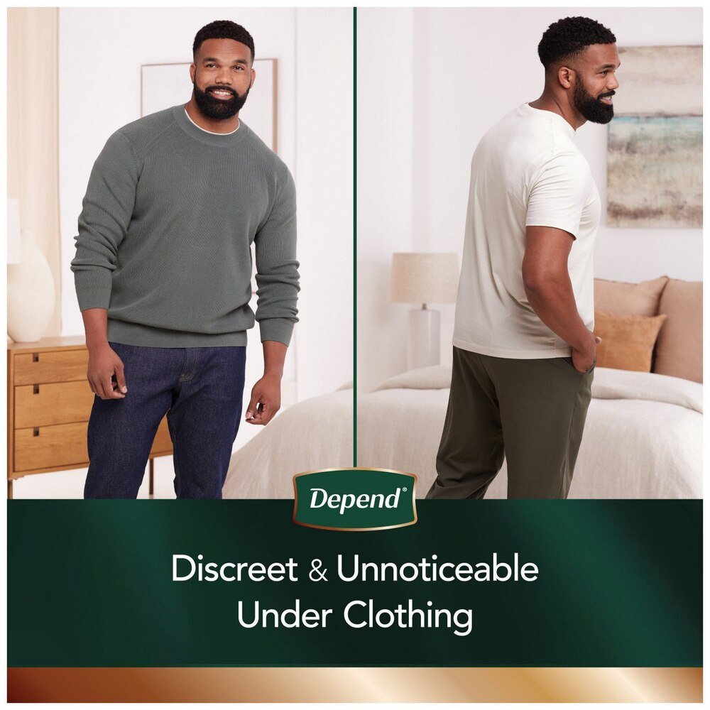 Depend Real Fit Absorbent Underwear for Men, Maximum