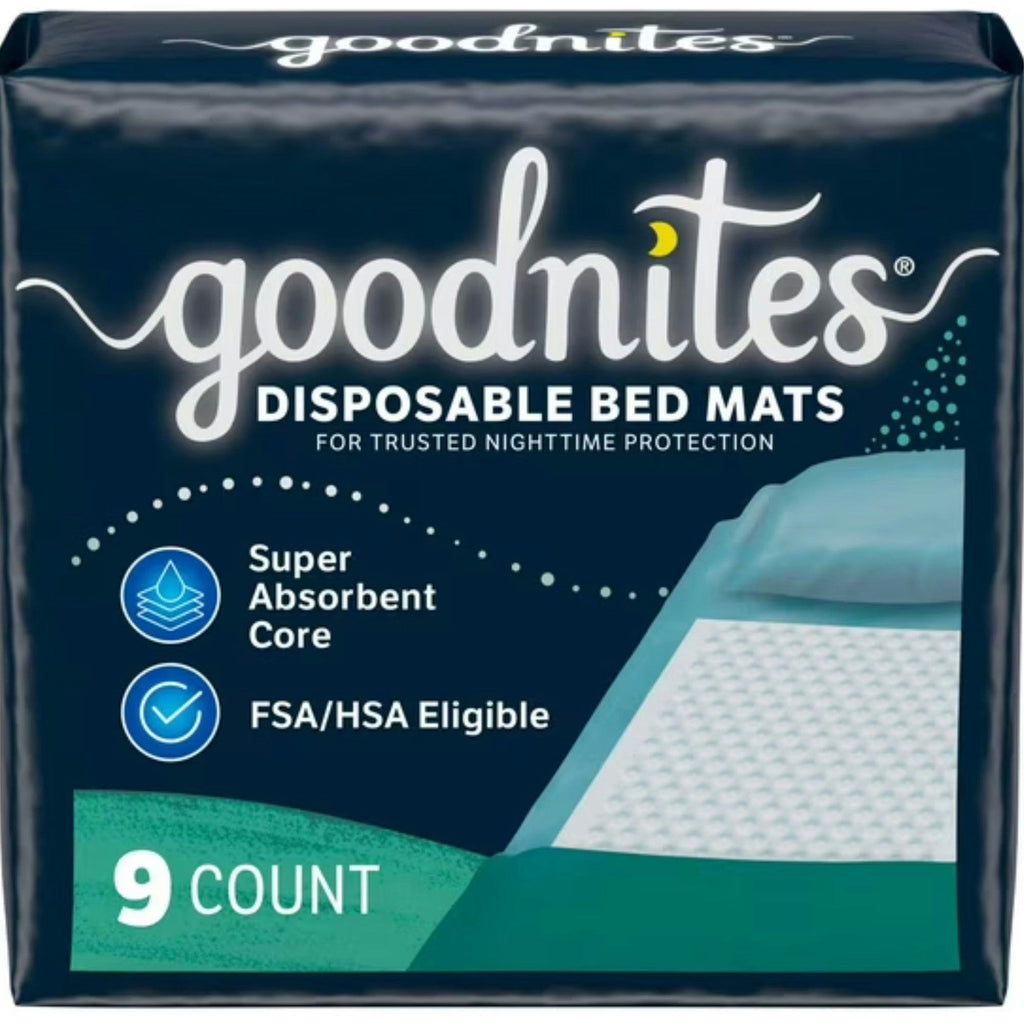 GoodNites Disposable Bed Mats for Bedwetting