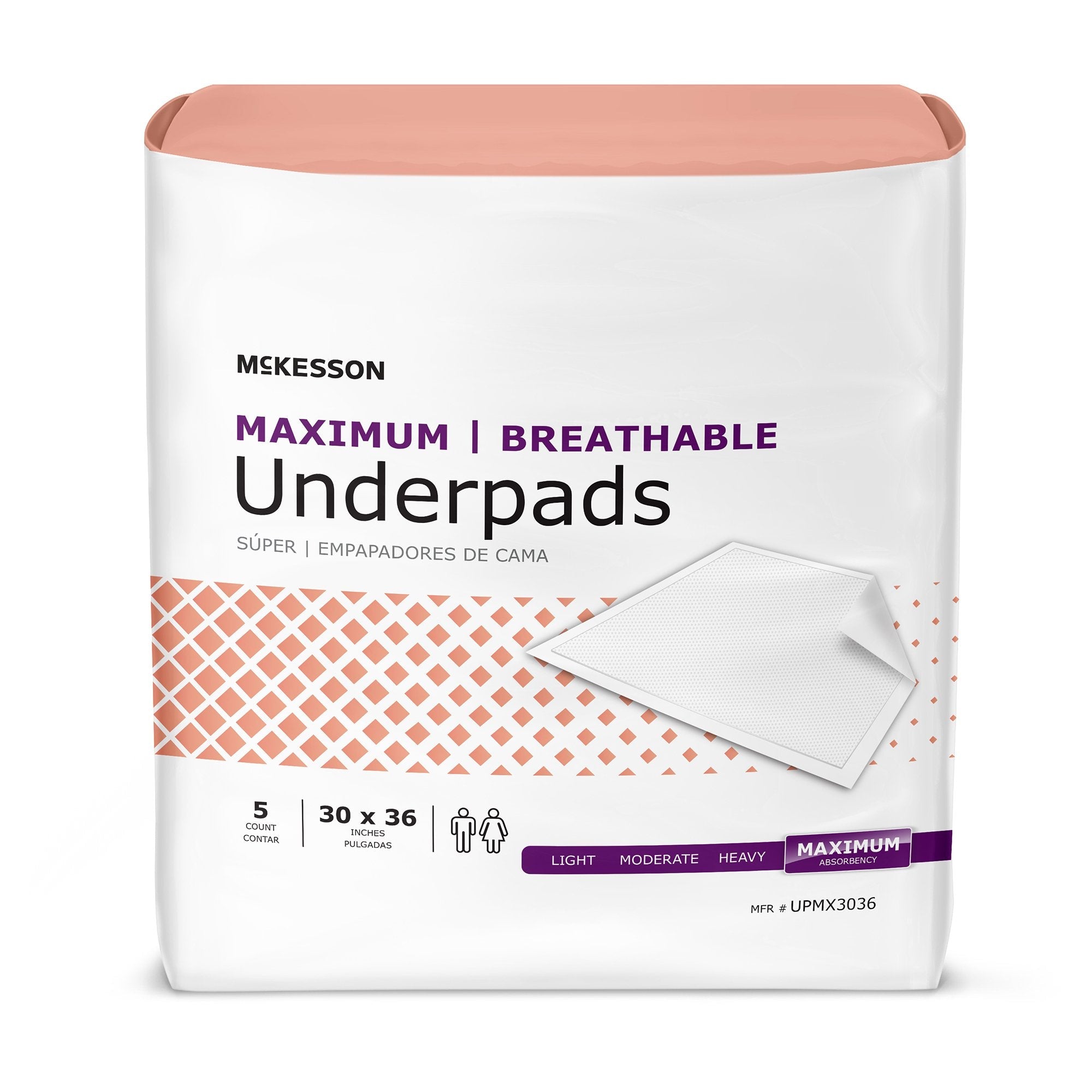 McKesson Breathable Underpads, Maximum