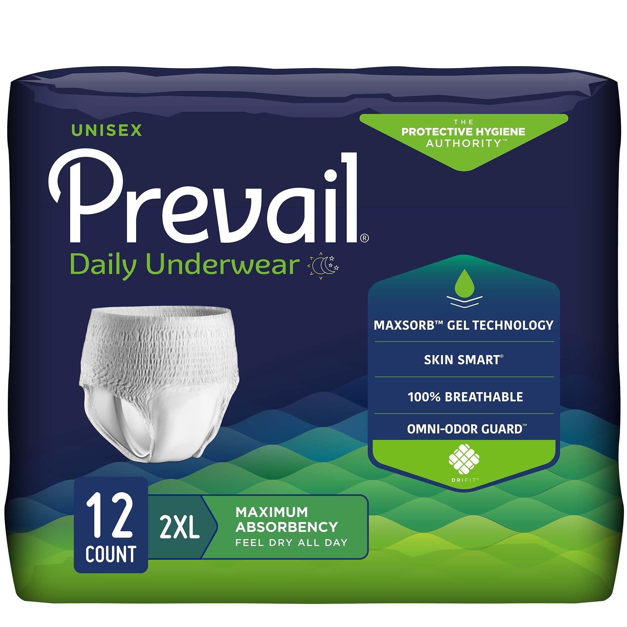 Prevail Daily Underwear, Maximum Absorbency