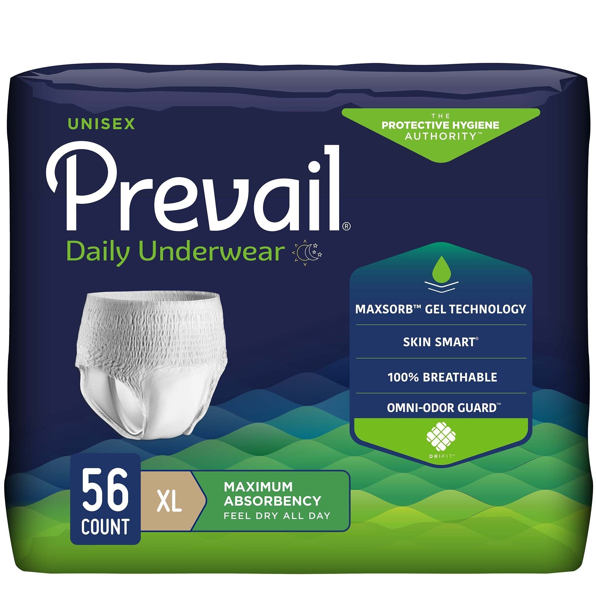 Prevail Daily Underwear, Maximum Absorbency
