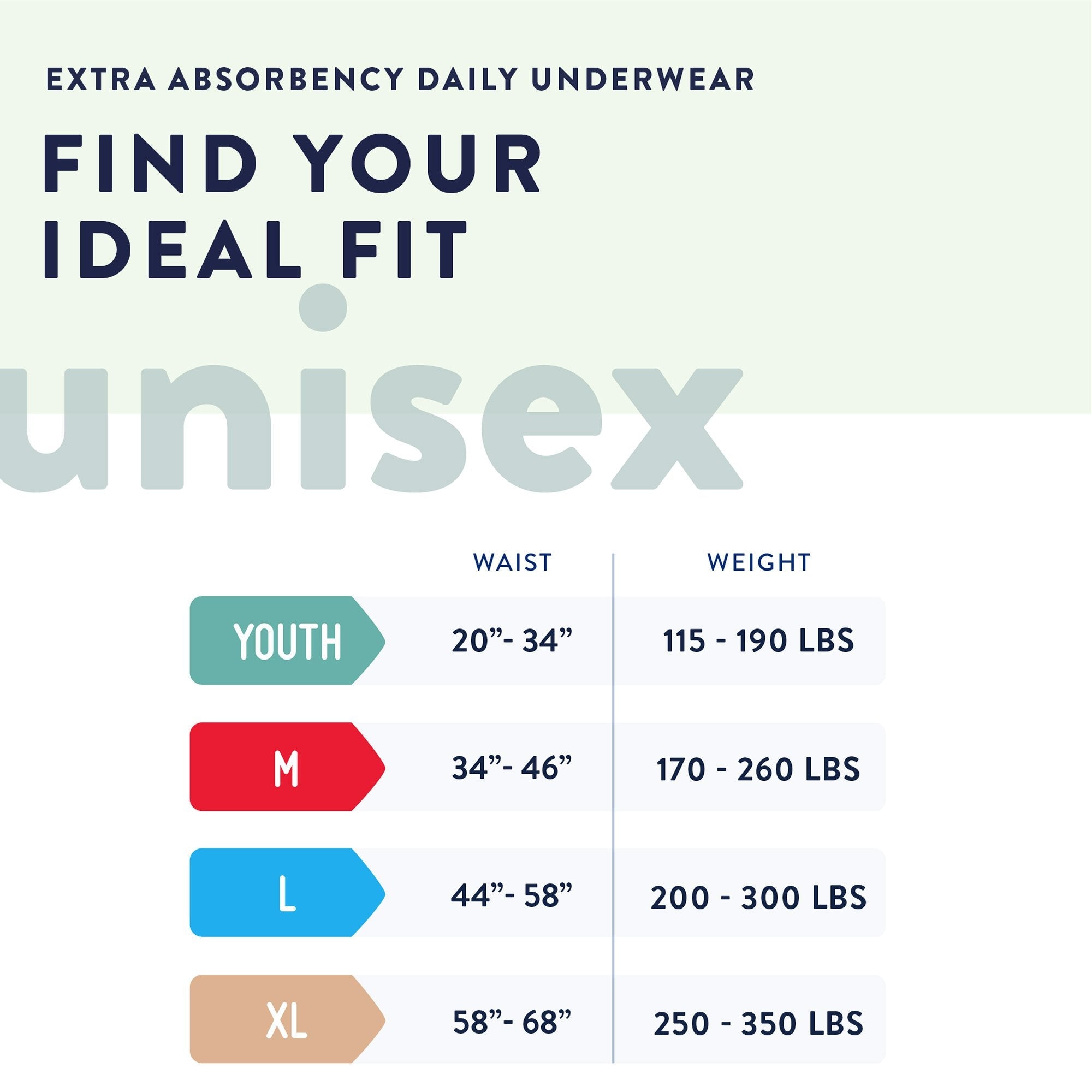 Prevail Daily Underwear, Youth/Small, Extra Absorbency