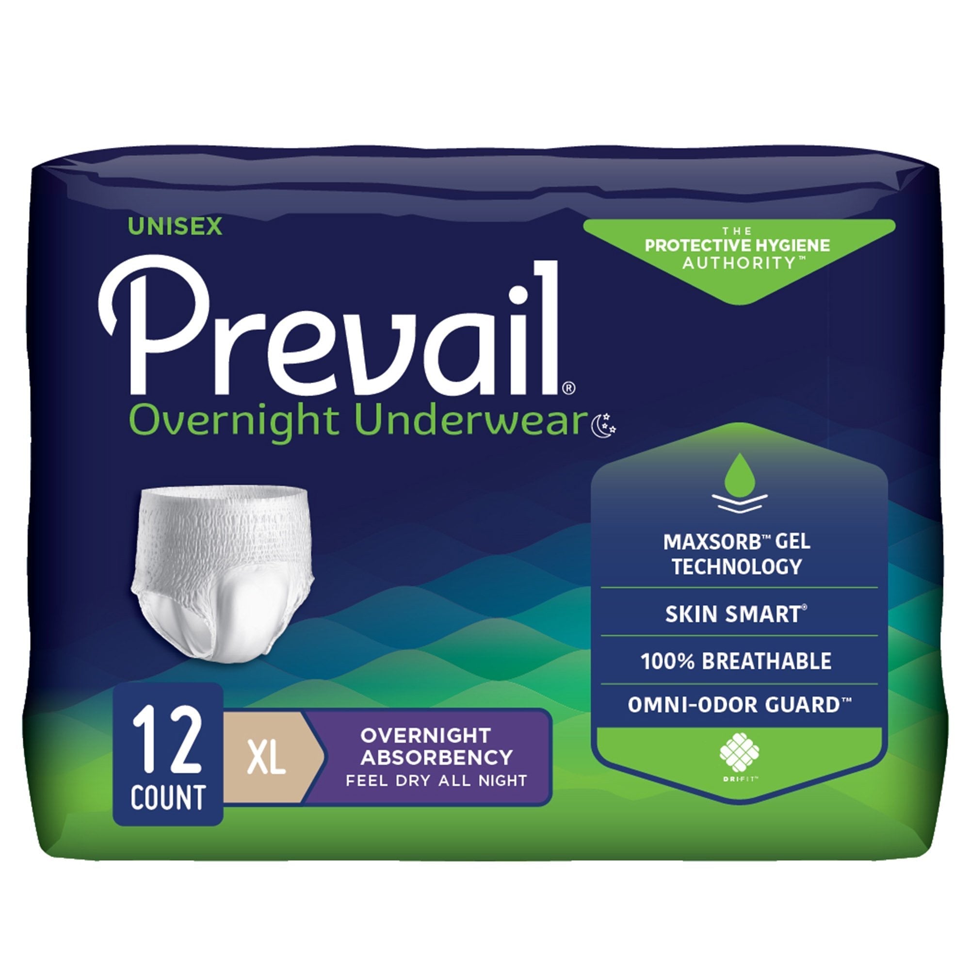 Prevail Overnight Pull On Underwear