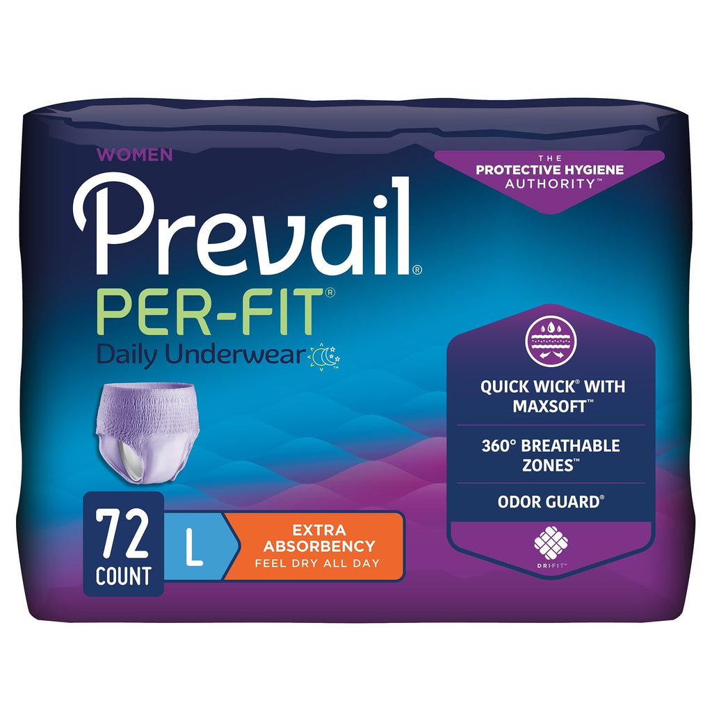 Prevail Per-Fit Women's Pull On Daily Underwear, Extra Absorbency