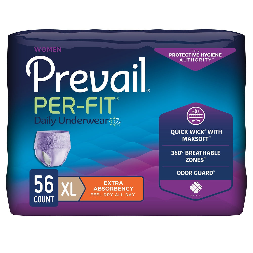 Prevail Per-Fit Women's Pull On Daily Underwear, Extra Absorbency
