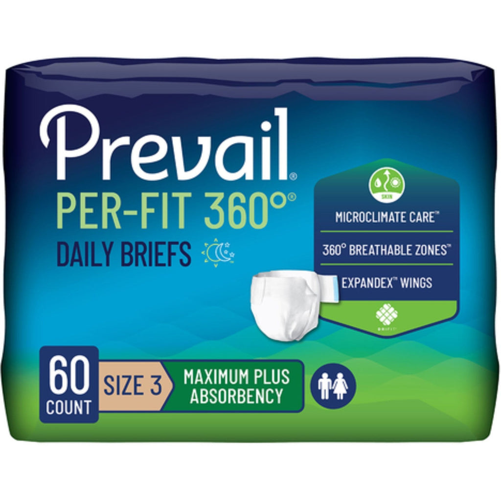 Prevail Per-Fit360 Daily Briefs, Maximum Plus Absorbency