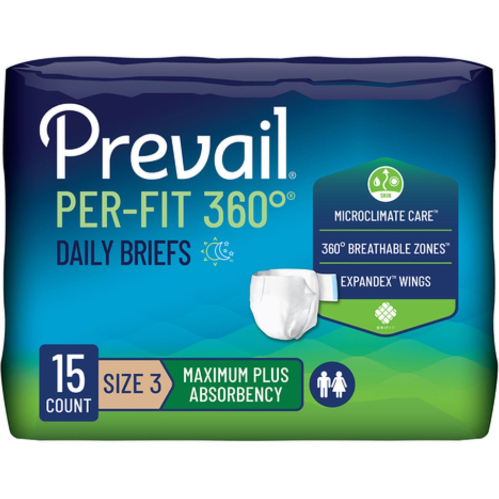 Prevail Per-Fit360 Daily Briefs, Maximum Plus Absorbency