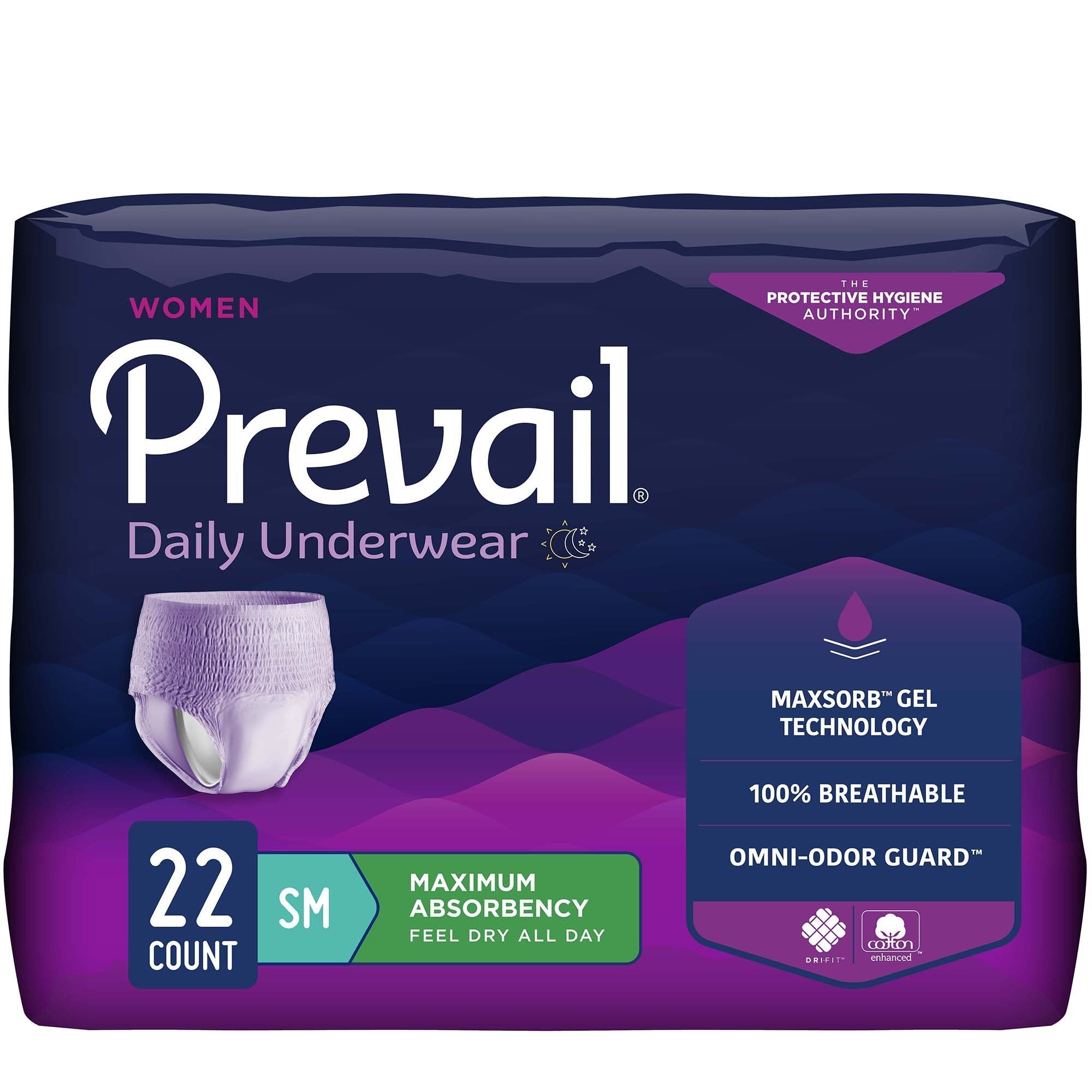 Prevail Daily Underwear for Women, Maximum Absorbency