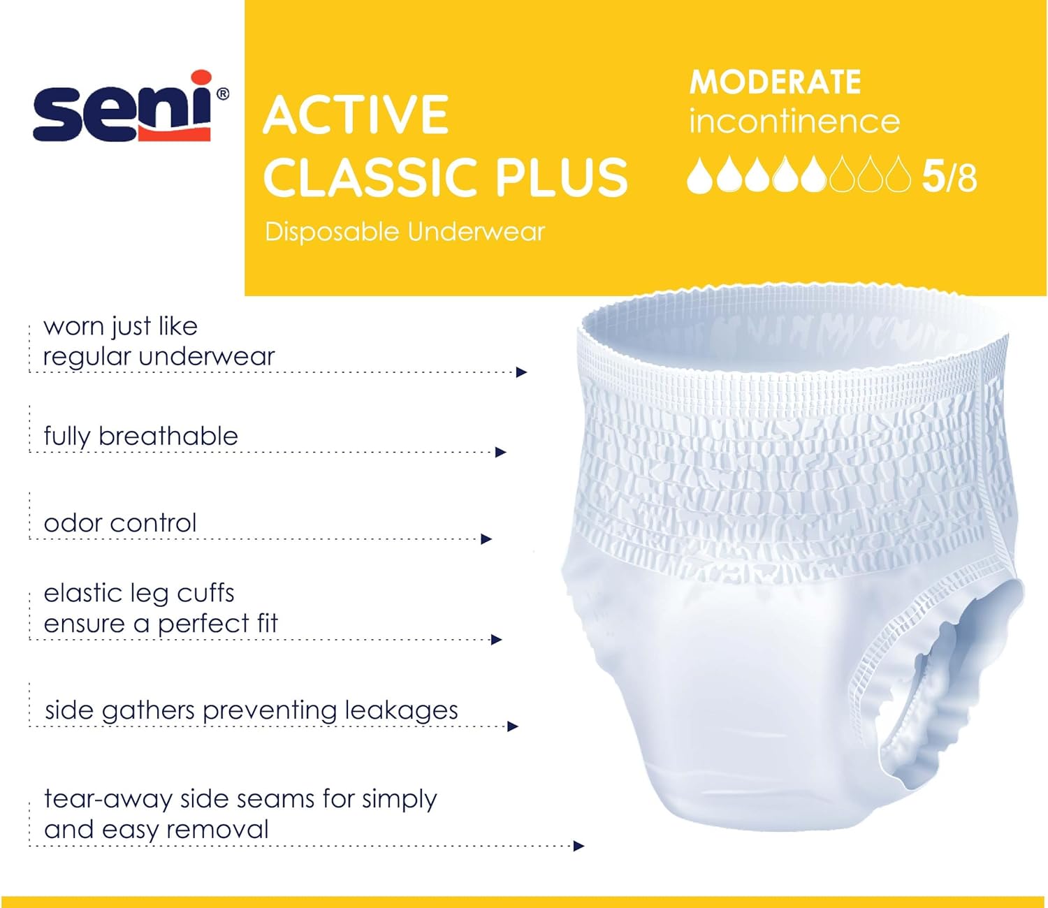 Seni Active Classic Plus Absorbent Underwear