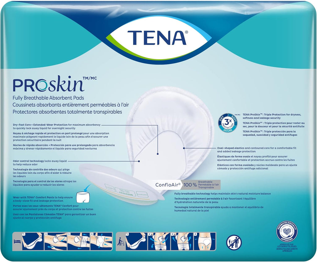 TENA ProSkin Absorbent Pads Night Super