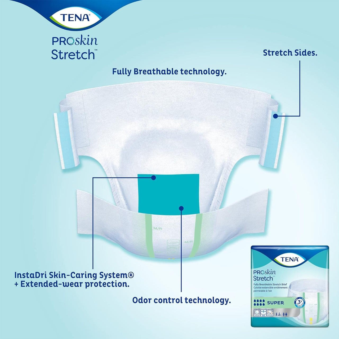 TENA ProSkin Stretch Super Briefs