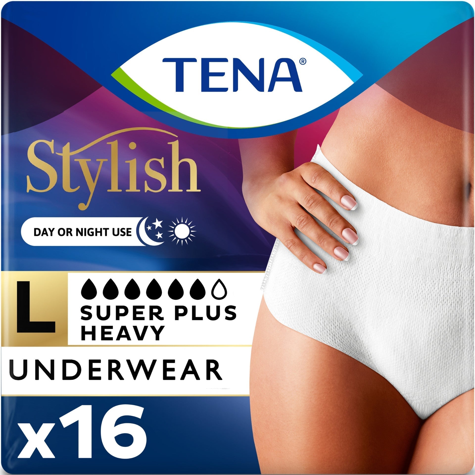 TENA Women's Super Plus Heavy Protective Underwear