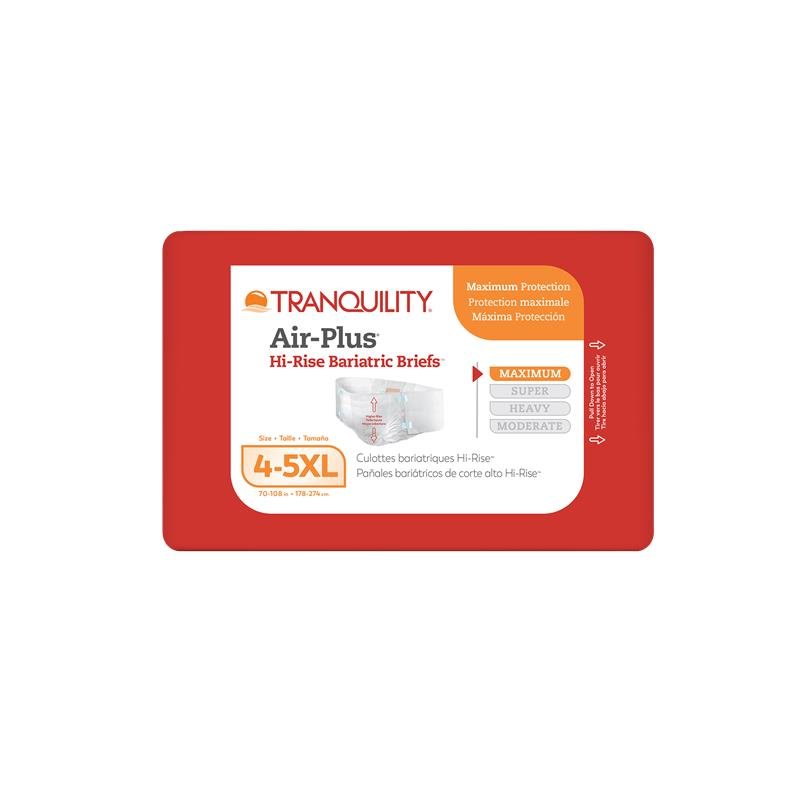 Tranquility 4XL/5XL Air-Plus Disposable Bariatric Briefs