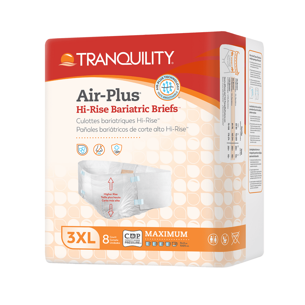 Tranquility HI-Rise 3XL Disposable Bariatric Adult Briefs