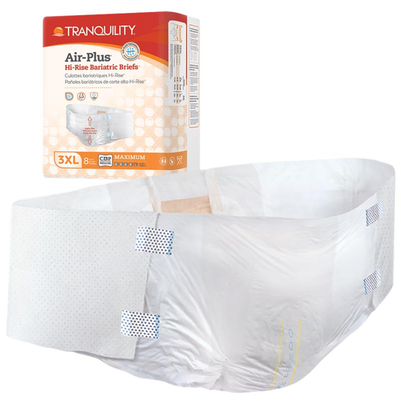 Tranquility HI-Rise 3XL Disposable Bariatric Adult Briefs